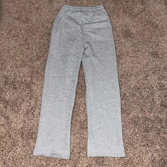 Grey Straight Leg Sweatpants - Picture 2 of 5